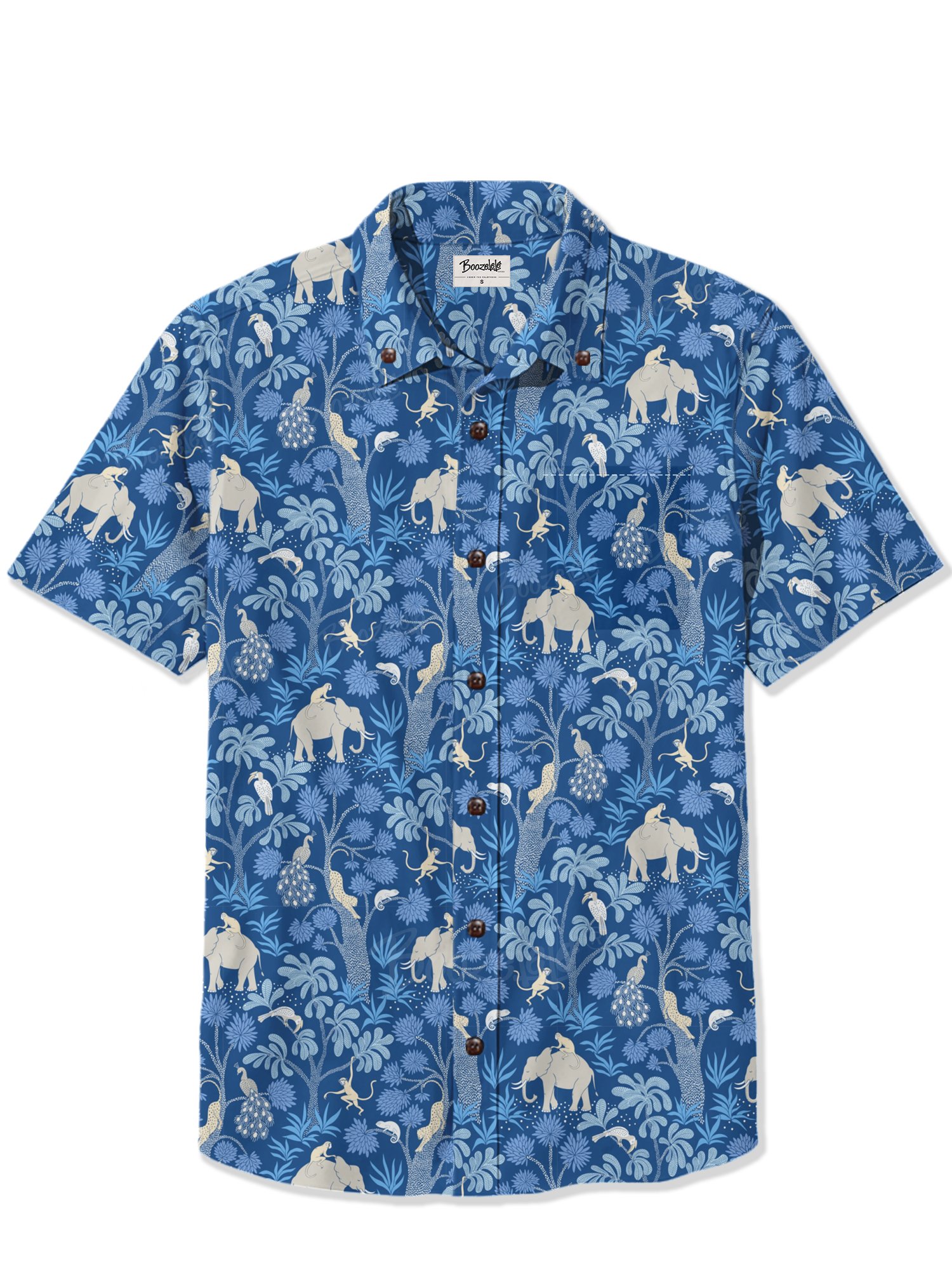 【Vivian Hasenclever X Boozelele】Elephant Monkey Jungle- 100% Cotton Shirt