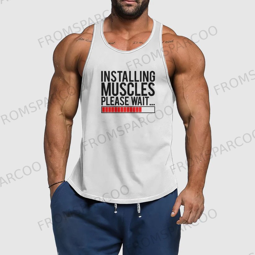 INSTALLING MUSCLES Men's Fitness Tank Top