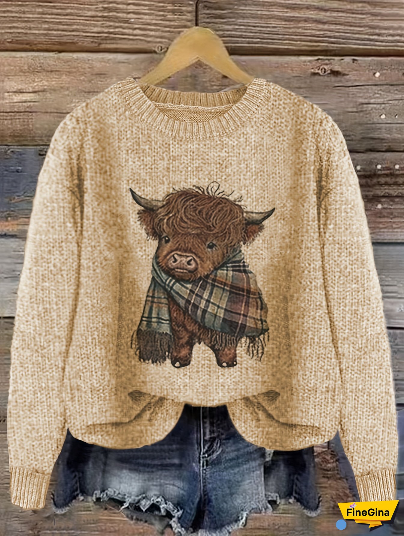 Women's Sweater - Pink & Brown Color Block Pullover, Cozy Fall/Winter Sweater for Everyday special Occasions, Cute Sweater, Winter Apparel, Texture, Fall Fashion, Animal Print, Comfortable Material, Casual Top, Fall Wardrobe