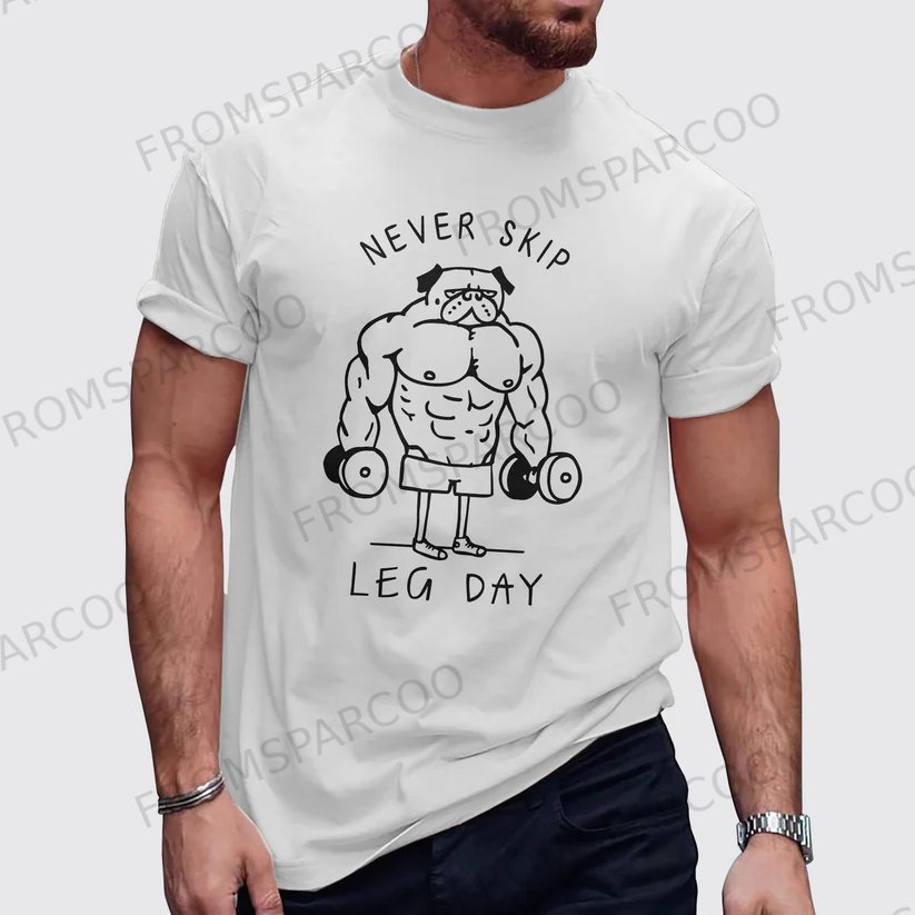 Men's Dog Print Gym T-Shirt