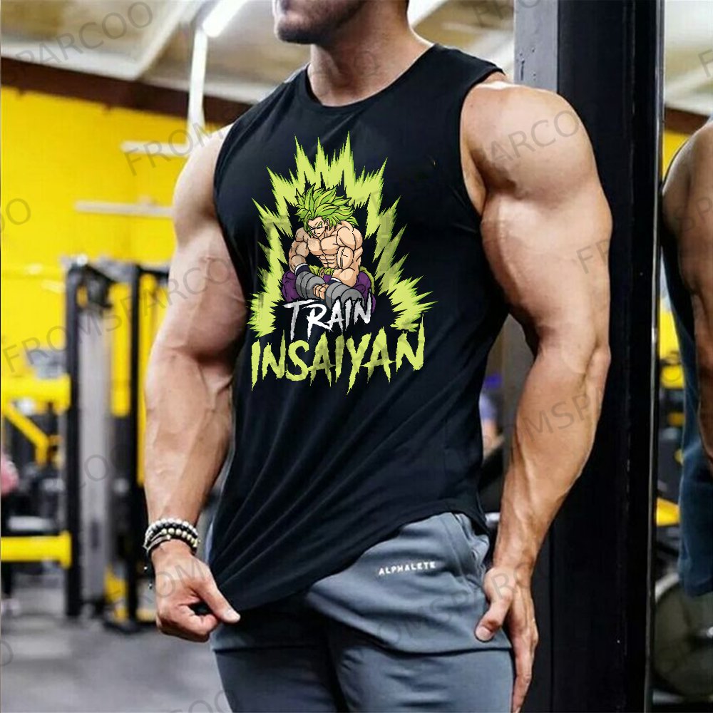 Men's Casual Anime Gym Vest