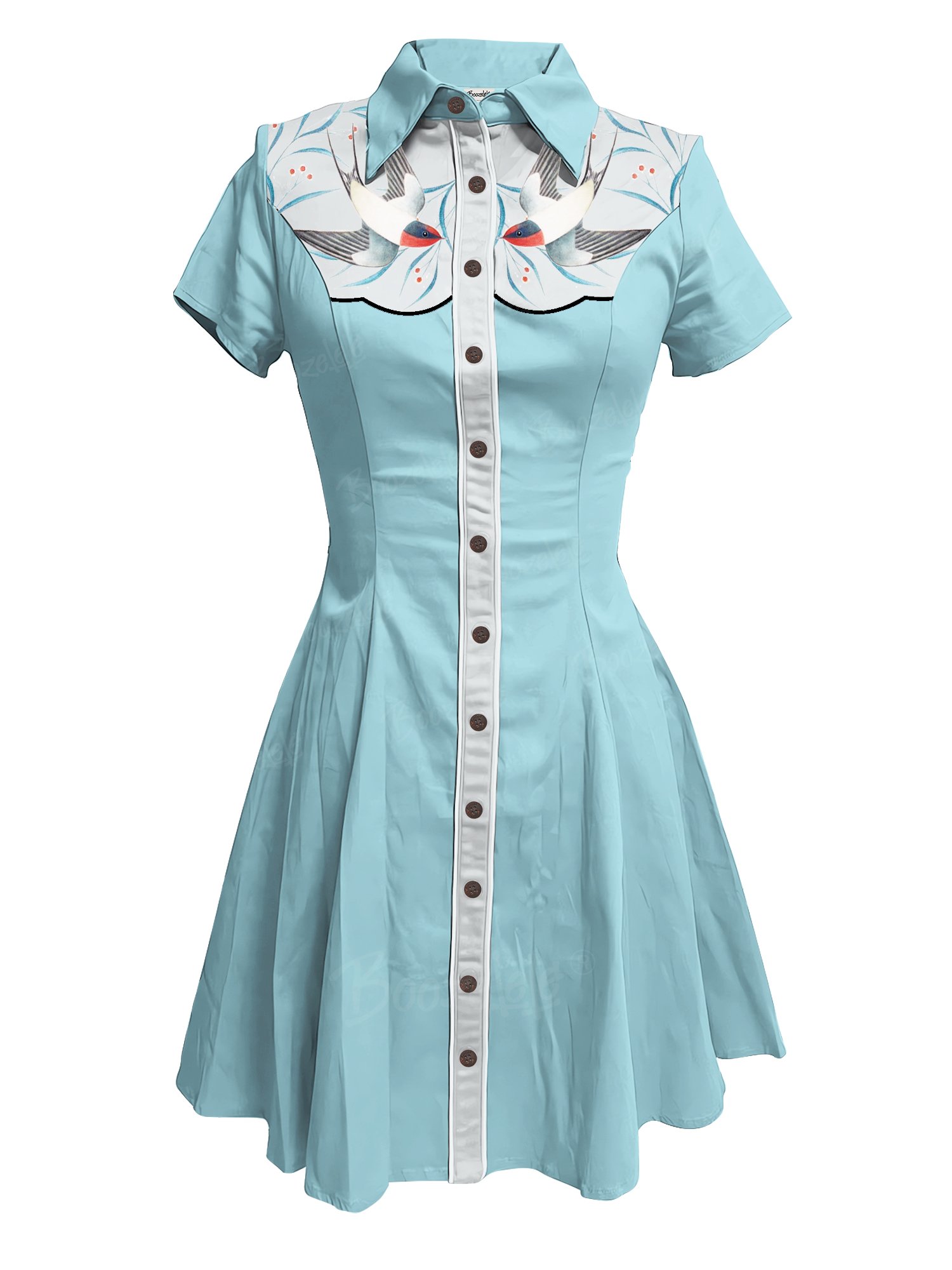 Plant Bird Song - 100% Cotton Dress