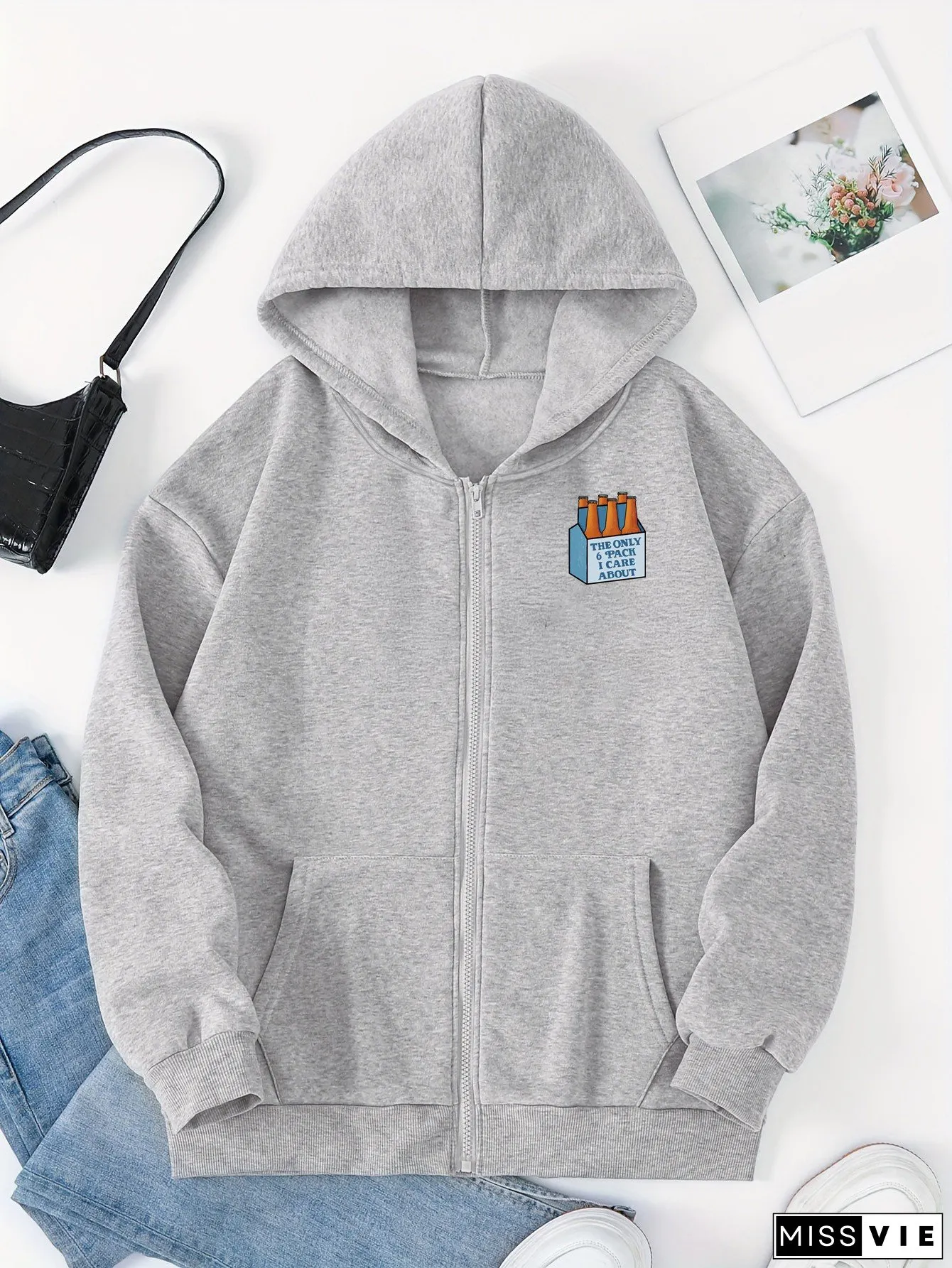 Womens Oversized Fleece Hooded Zipper Jacket with Lining Thick Warm Winter Coat Relaxed