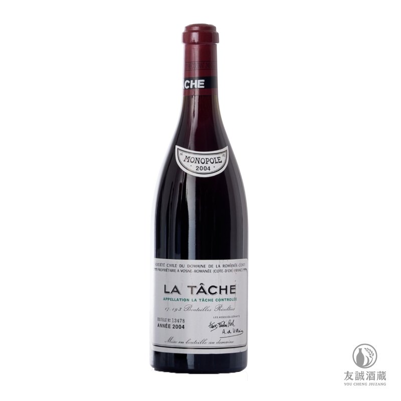 2004年 Roman&eacute;e-Conti La T&acirc;che 拉塔希特級園紅酒 友誠酒藏