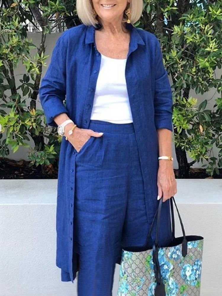 Casual Loose Long Lapel Women's Suits