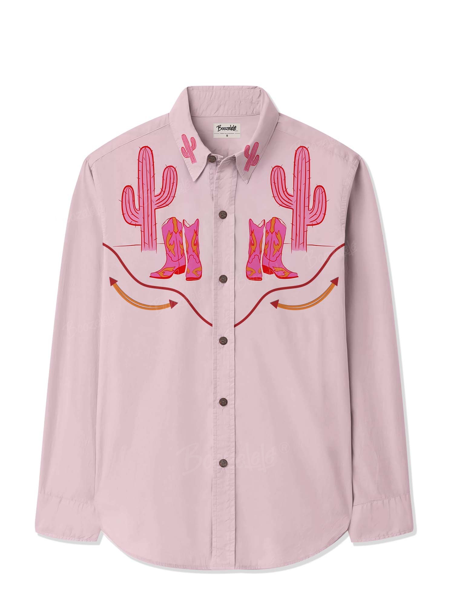 Cactus Cowboy - 100% Cotton Long Sleeves Shirt