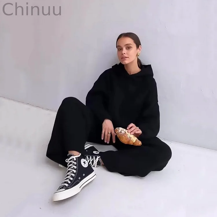Stylish Sportswear hooded casual Sweater suits