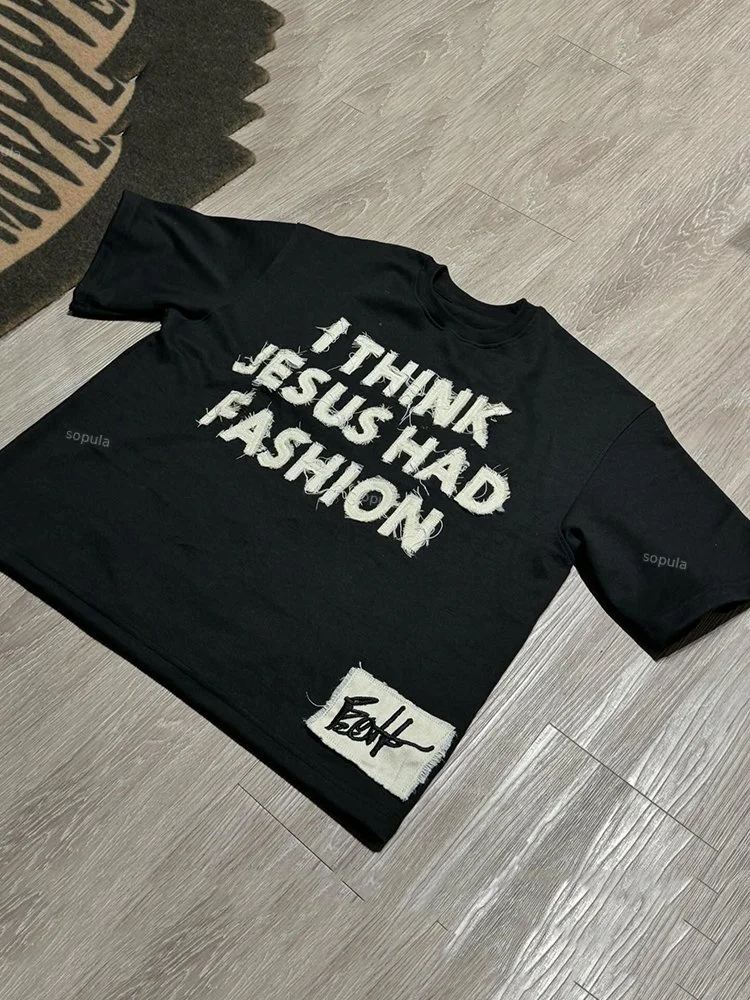Sopula Stylish Jesus Graphic Cotton T-Shirt