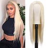 Glueless Natural Looking 20 Inch Blonde  Straight Wigs For Black Women