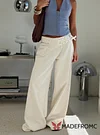 Paltrow Mid Rise Wide Leg Cargo Jeans Cream