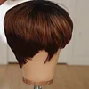 Short Wig Brown Pixie Cut Short Straight Wig