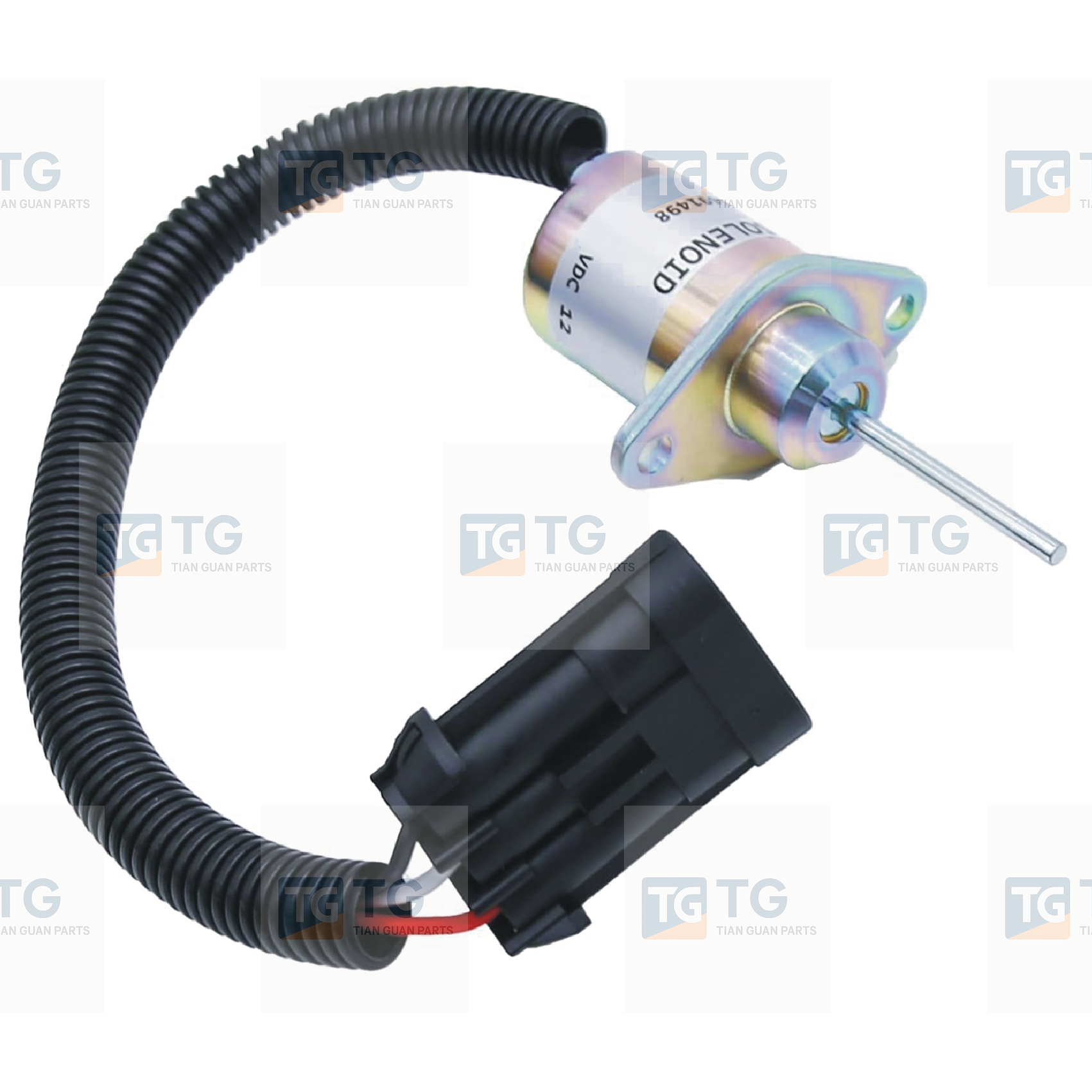 1503ES-24A5SUC9S 24V Shutdown Solenoid - SINOCMP CP-U0327 Stop Solenoid For  Kubota V2203 CT4.91-V1505