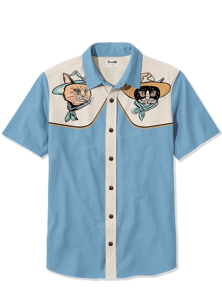 Cowboy Cat - 100% Cotton Shirt