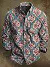 Vintage Floral Art Print  Long Sleeve Shirt