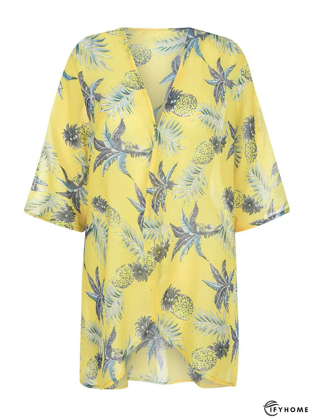 Open Front Half Sleeve Cover-Up | IFYHOME