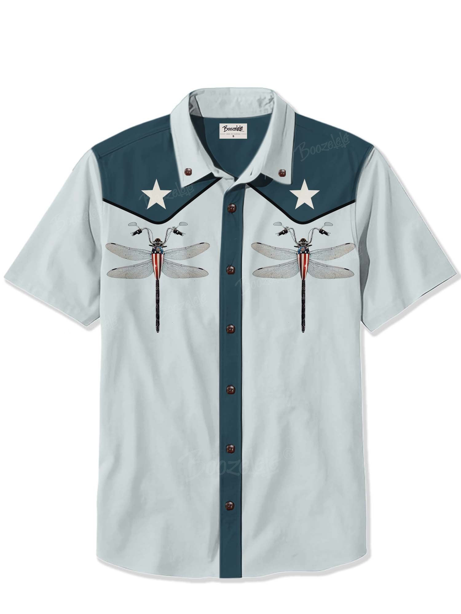 Dragonfly Motorcycle - 100% Cotton Shirt