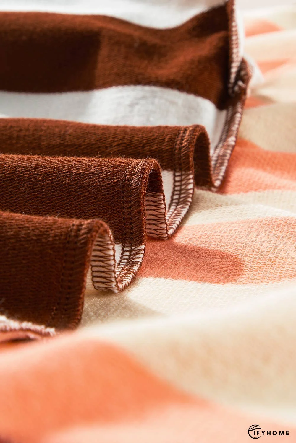 Stripe Color Block Drop Shoulder Pullover Sweatshirt | IFYHOME