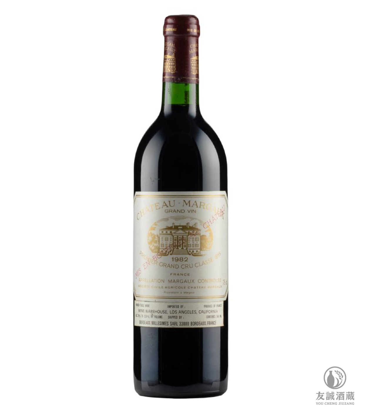 1982年Chateau Margaux 瑪歌紅酒 友誠酒藏