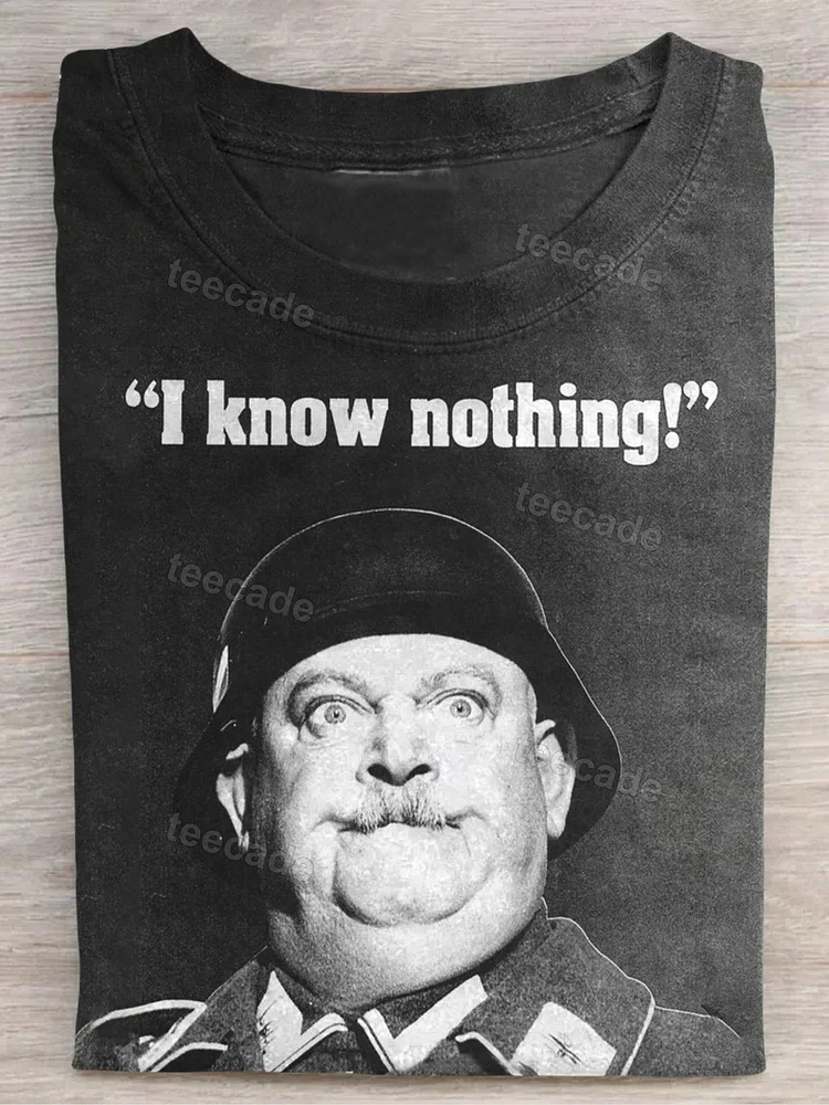 Teecade Teecade I Know Nothing T-shirt