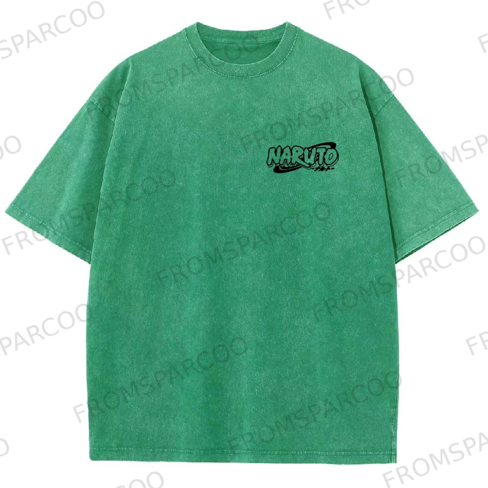 Unisex Retro Anime Washed T-Shirt