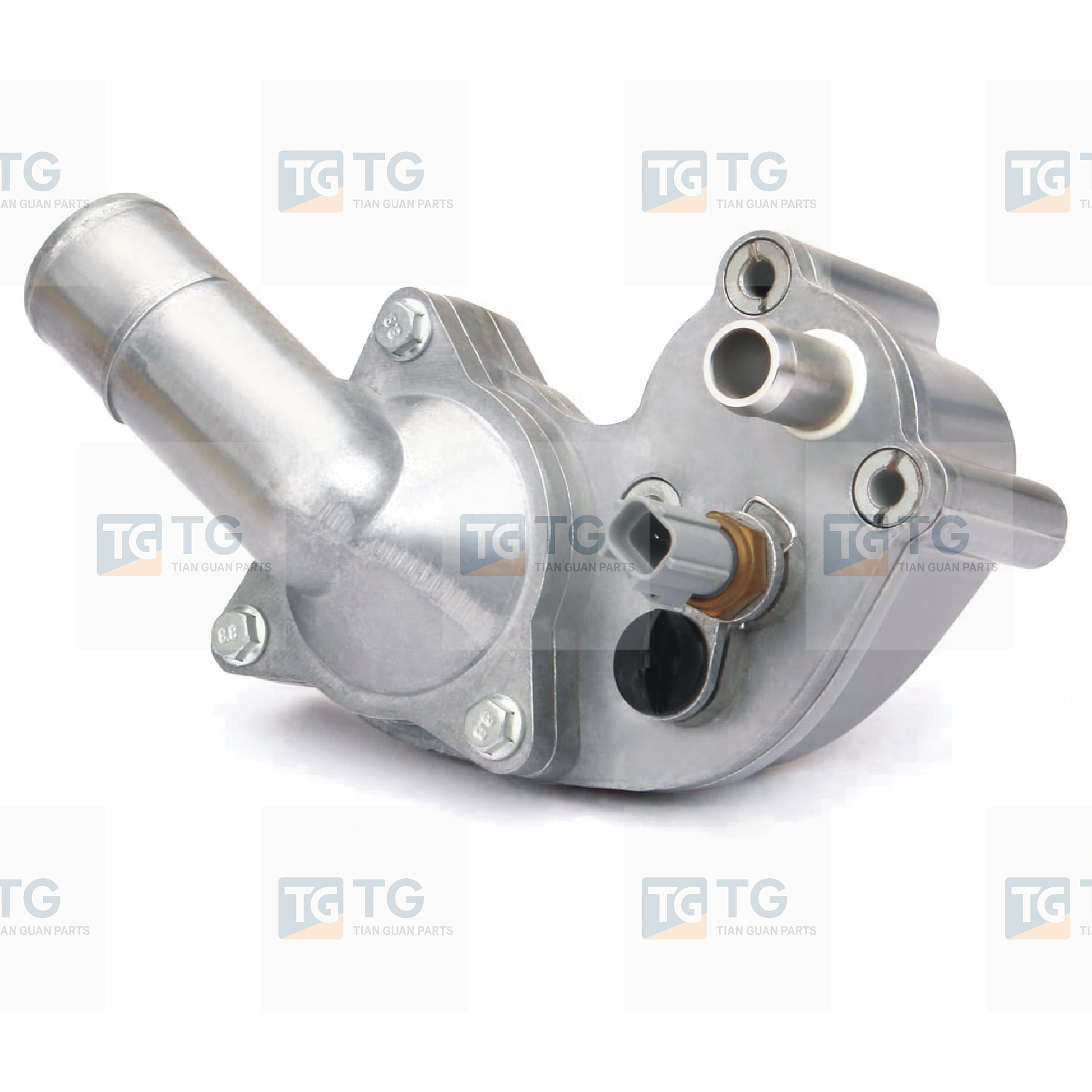 Upgrade Aluminum Thermostat Housing Assembly Replacement for 2005-2010 Ford Mustang 4.0L NA Replaces Parts 5R3Z-8592-BA 5R3Z8592BA