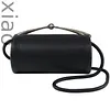 EXTREE Women's Textured Cylinder Bag Simple Fashion Crossbody Bags Shoulder Bags Top-Handle Bags