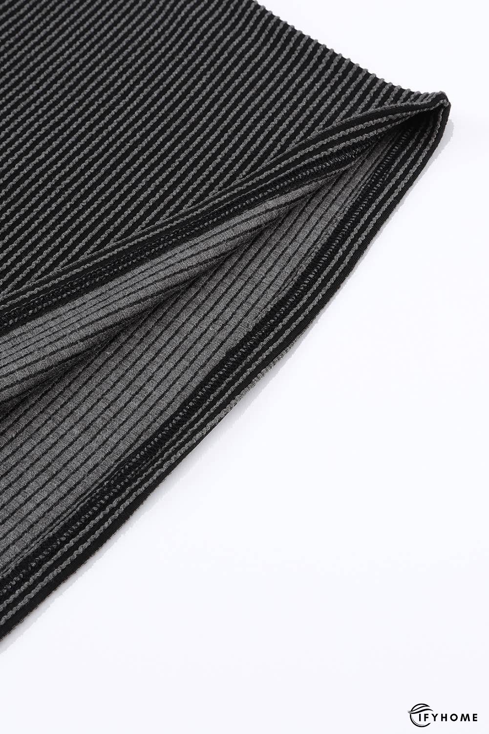 Lace Trim Ribbed Oversize Kimono | IFYHOME