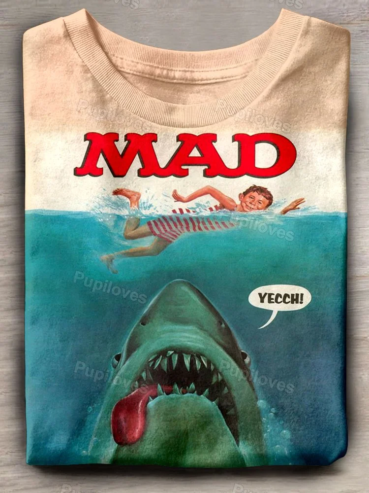 Pupiloves Pupiloves Jaws Movie Art Print T-shirt