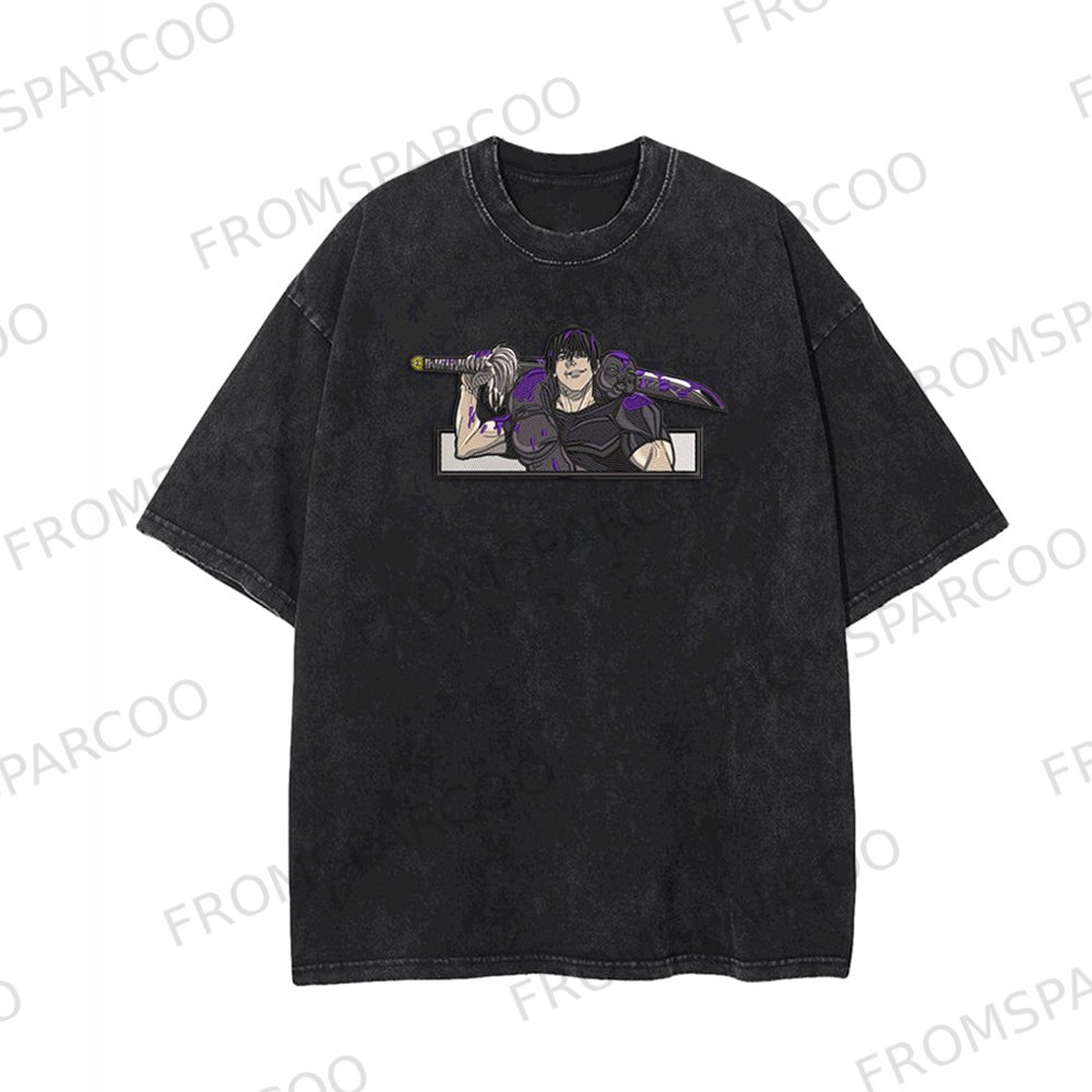 Casual Retro Anime TOJI Printed T-Shirt