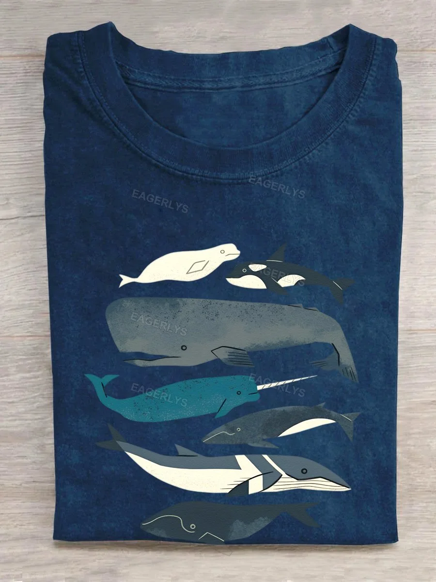 Eagerlys Whales Ahoy T-shirt Eagerlys