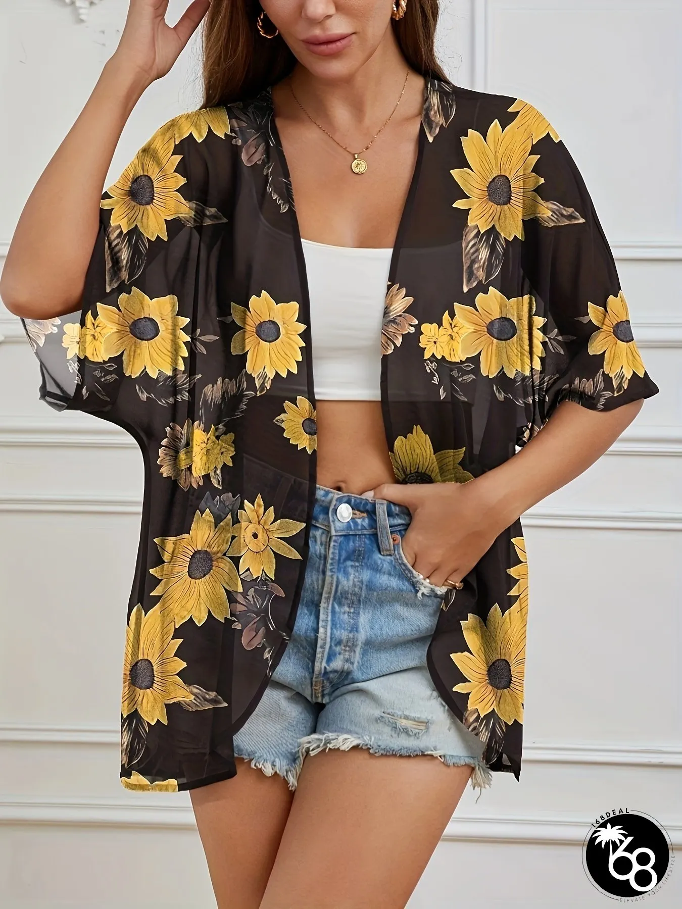 Stylish Plus Size Womens Casual Kimono Cardigan Comfortable Suitable For Multiple Seasons | 168DEAL