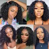 Water Wave Short Bob Wig Wear And Go Glueless Curly Wig