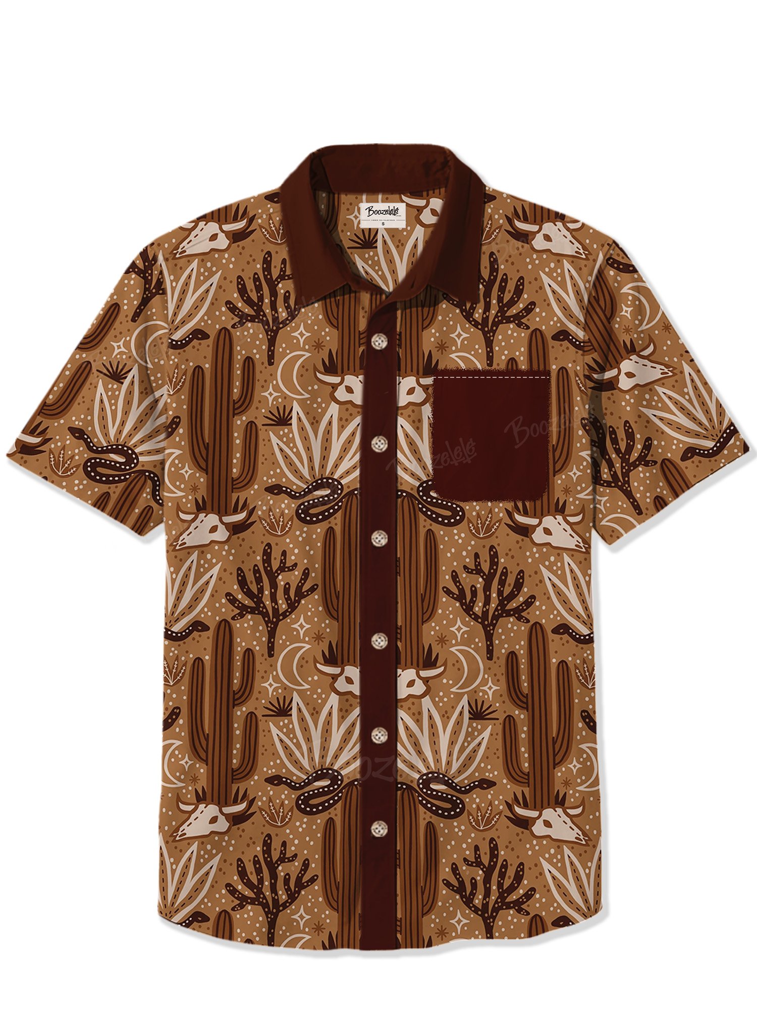 Brown Cactus- 100% Cotton Shirt