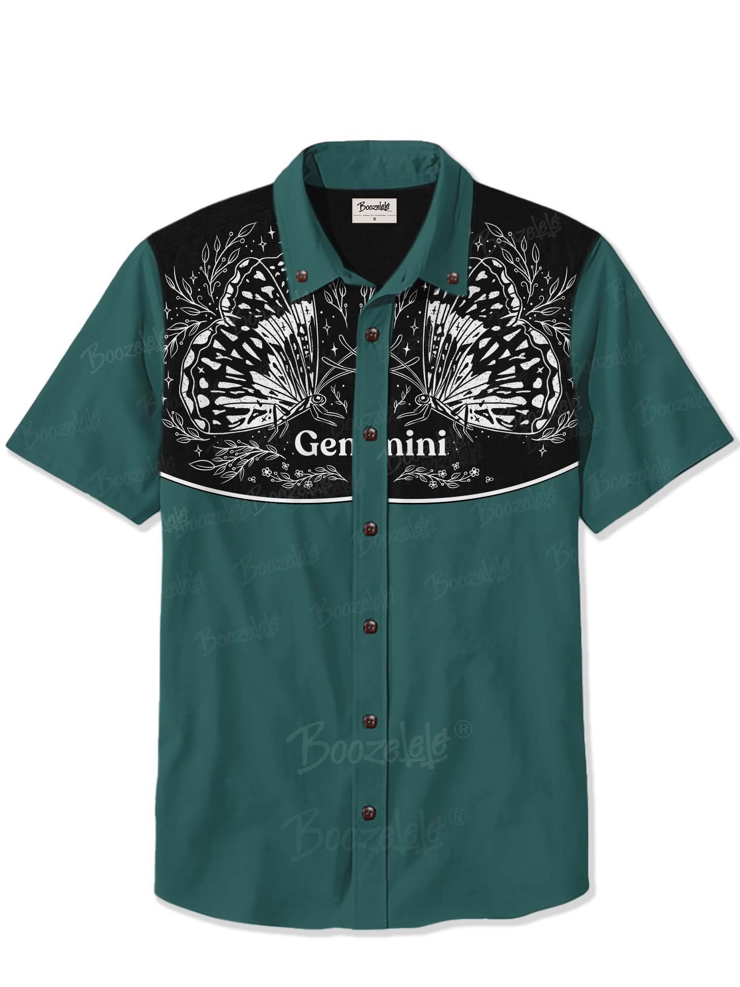 【Mystic Heart X Boozelele】Gemini Butterflies - 100% Cotton Shirt