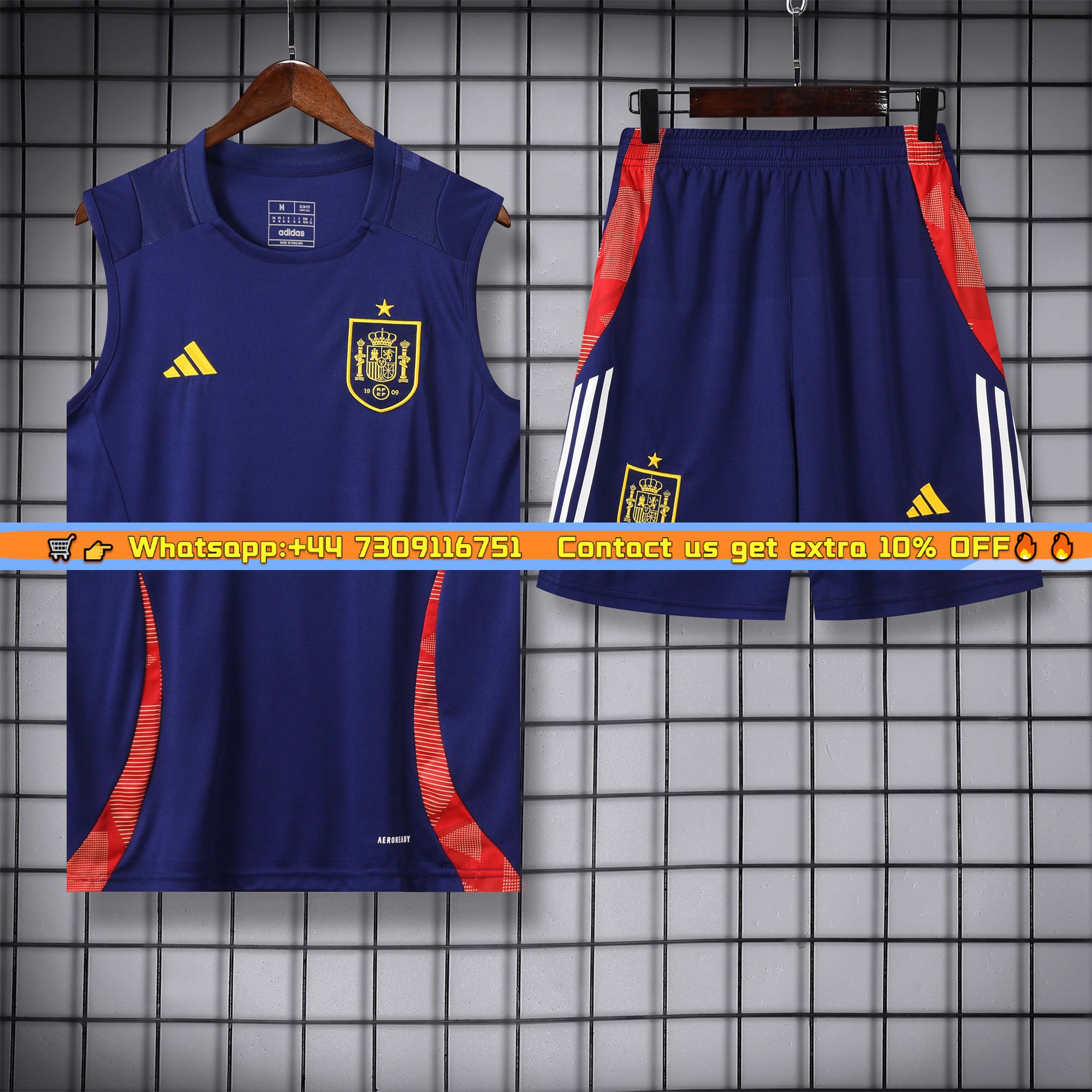 Spain 24-25 Vest Training Set - Deep Blue