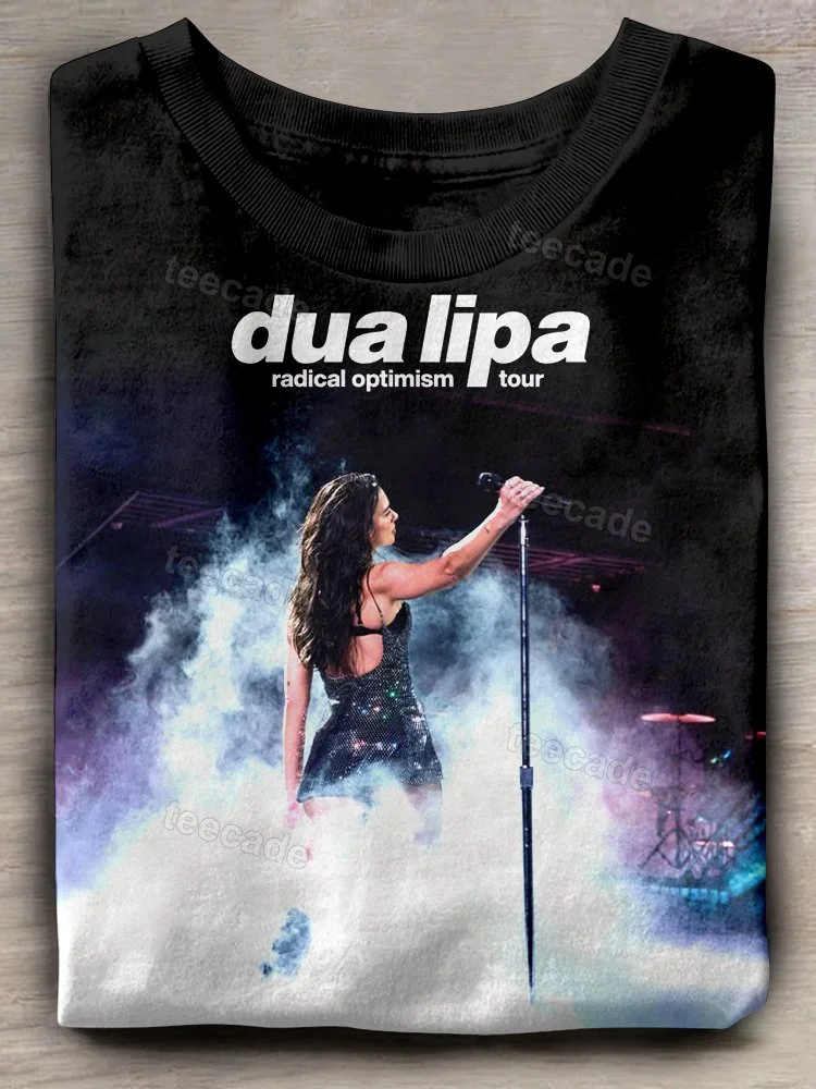 Teecade Dua Lipa Singer Art Print T-shirt