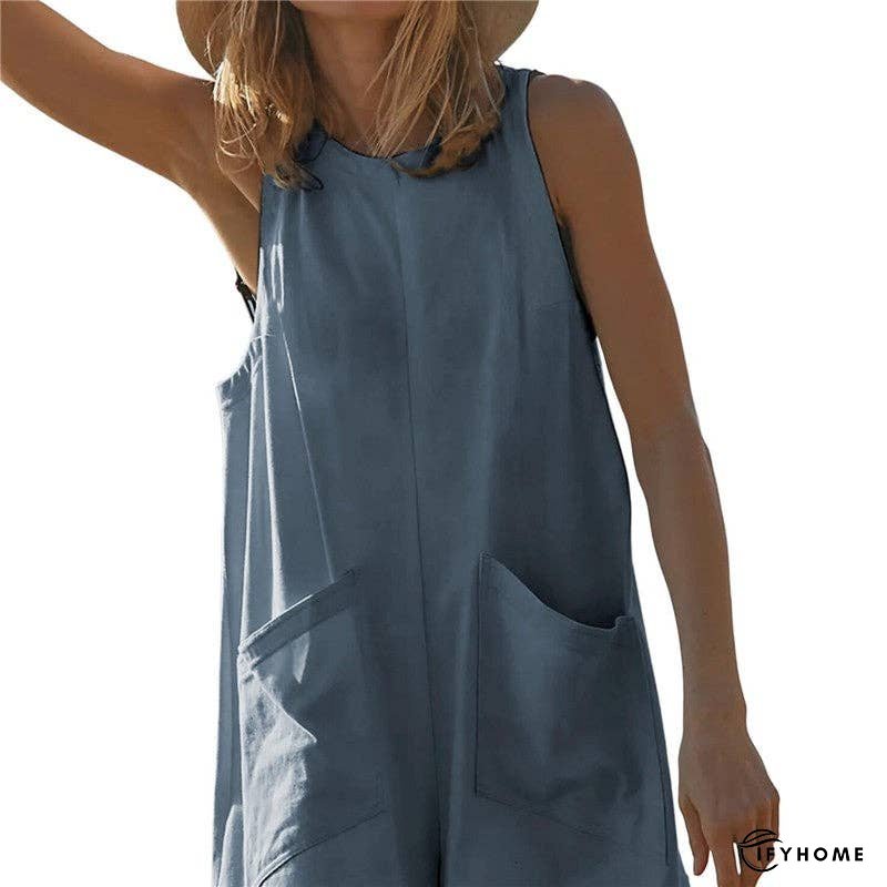 Sleeveless Casual Jumpsuit Shorts For Relaxed Style | IFYHOME