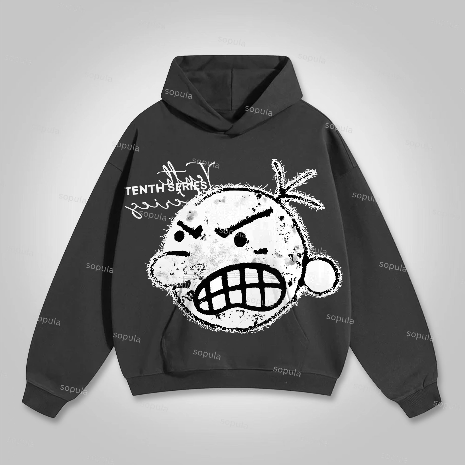 Sopula Retro Street Tenth Series Graphic Pullover Hoodie - Sopula｜Premium Graphic Tees & Graphic Clothing