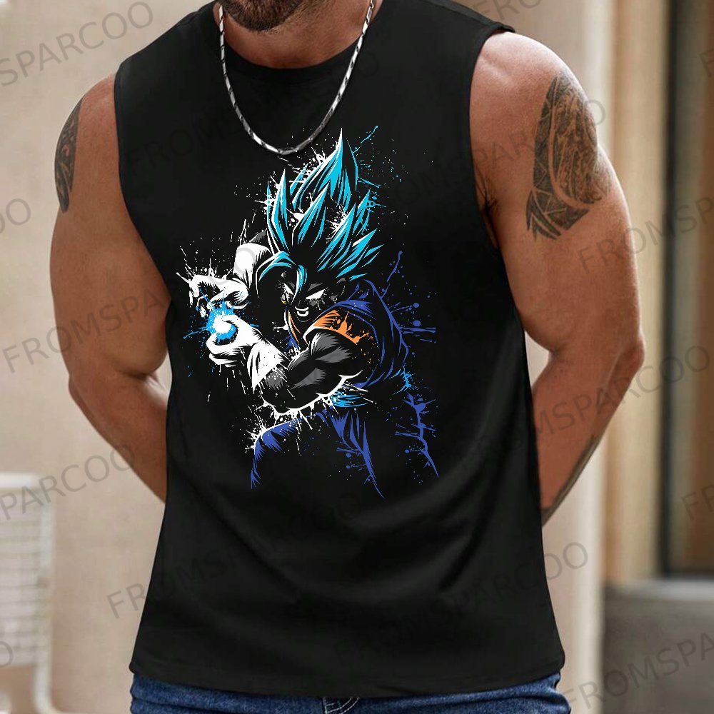 Unisex Oversized GOKU Printed Tank Top