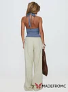 Paltrow Mid Rise Wide Leg Cargo Jeans Cream
