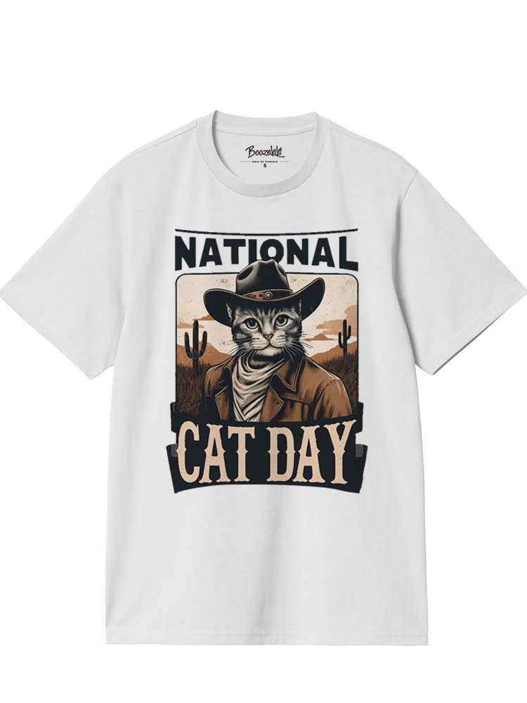 National Cat Day - 100% Cotton T-Shirt
