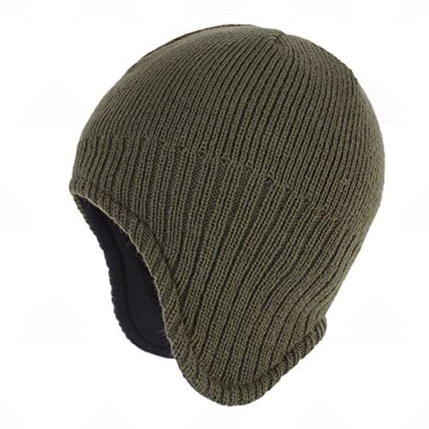 Home Prefer Mens Warm Winter Hats Fleece Lined Earflap Hat Daily Beanie Watch Cap