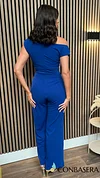 Nisha Cobalt Blue Sleeveless Cowl Neck Jumpsuit