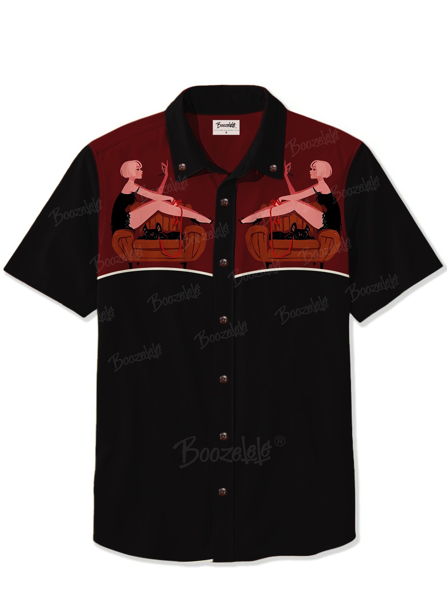 Retro Sofa Pinup Girl - 100% Cotton Shirt