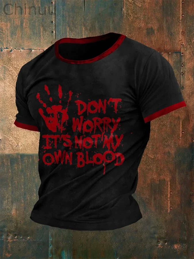 Men's Halloween Print Casual T-Shirt