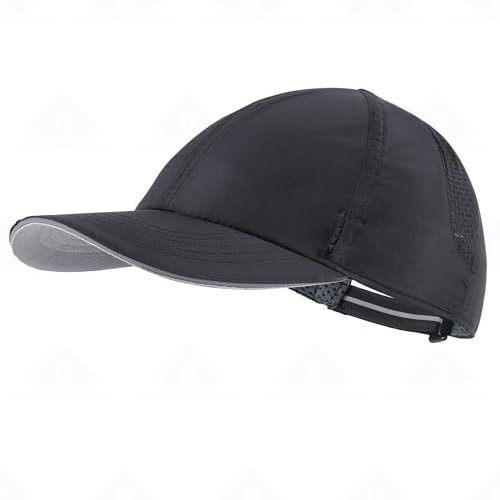 Home Prefer Mens Womens Quick Dry Performance Running Cap Lightweight Reflective Sports Hat UPF 50+ Outdoor Athletic Sun Cap