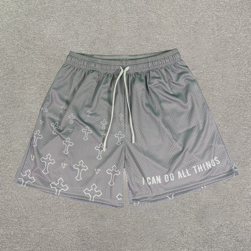Sopula I Can Do All Things Printed Drawstring Mesh Shorts
