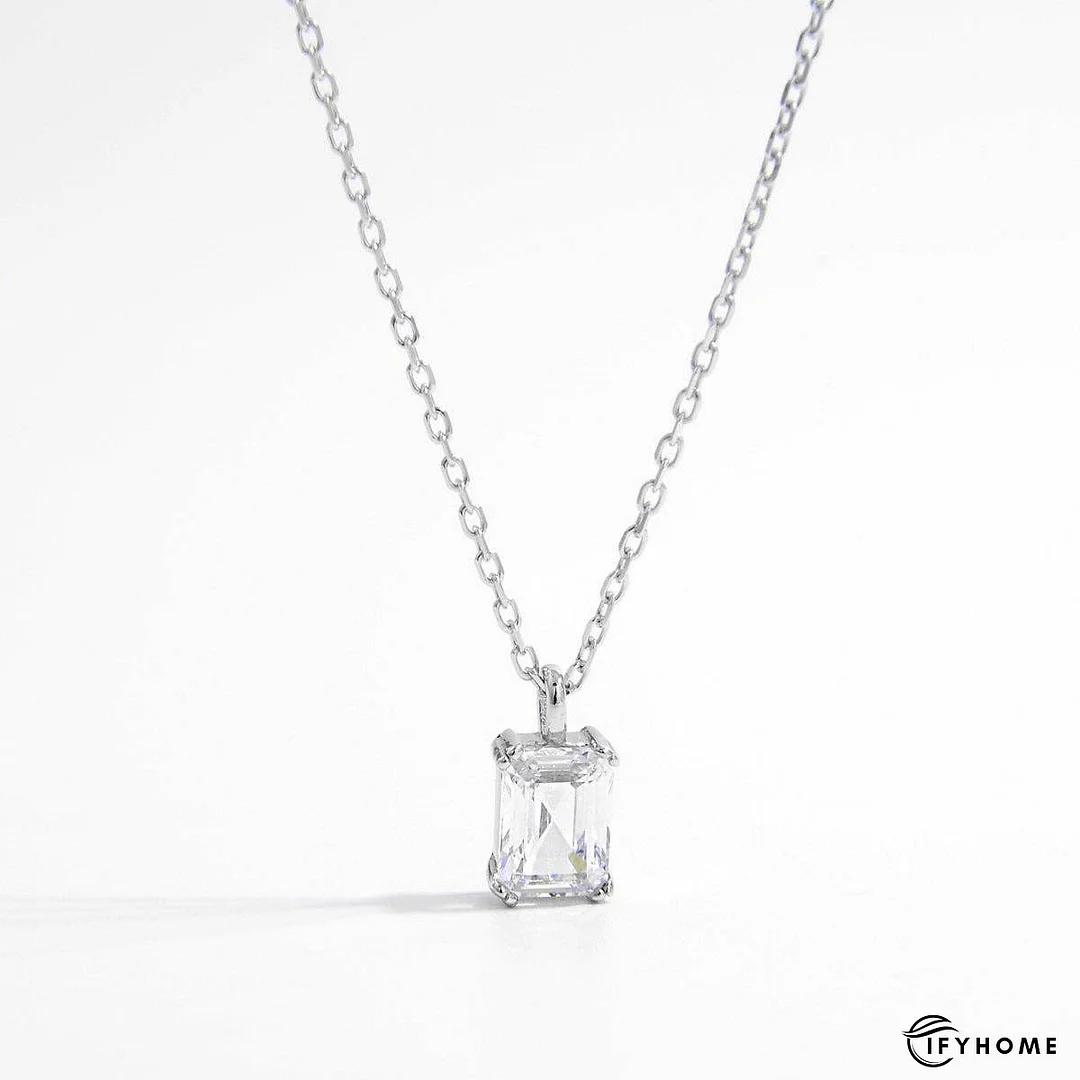925 Sterling Silver Zircon Pendant Necklace | IFYHOME