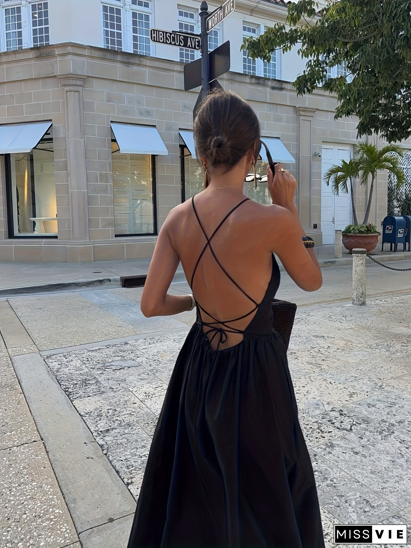 Womens Elegant Vintage Backless A-Line Maxi Dress Floor-Length Formal Evening Gown