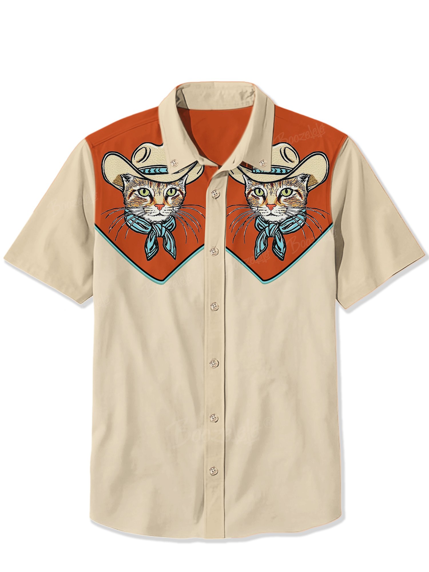 Cat Cowboy - 100% Cotton Shirt
